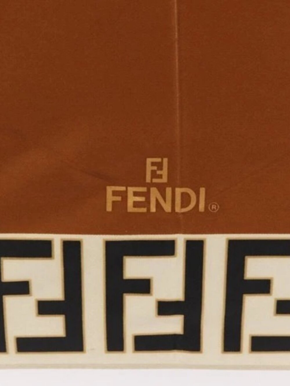 FENDI Zucca Canvas Umbrella Nylon Brown Black - Picture 7 of 16
